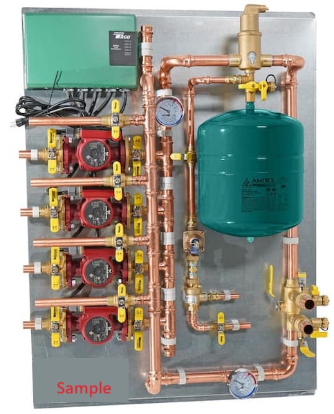 4 zone panel Radiant or hydronic heating